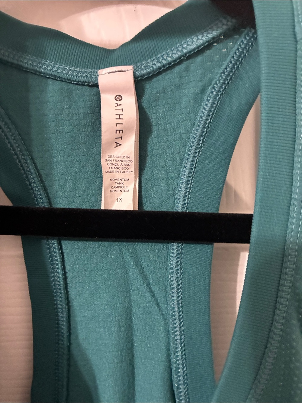 Athleta Momentum Tank Tops, Purple Sage Teal Racer Back Women's 1X Bundle of 3 - Picture 7 of 16